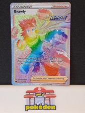 Pokemon Card Brawly 212/198 Chilling Reign Trainer  Secret Rare Near Mint