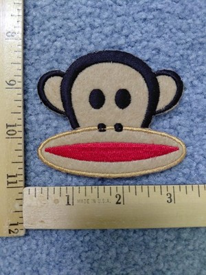 RARE PAUL FRANK JULIUS THE MONKEY IRON ON PATCH  FREE SHIPPING