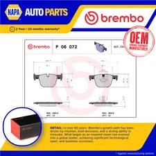 Brake Pads Set fits BMW 335D 3.0D Rear 2013 on N57D30B Brembo 34206799813 New