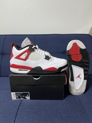 Jordan Air Jordan 4 Retro Red Cement White Fire Red Black DH6927-161 Sneaker