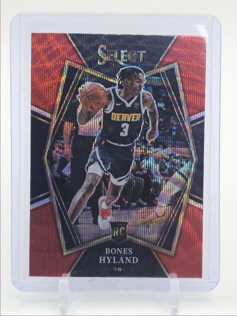 BONES HYLAND 2021-22 SELECT PREMIER LEVEL ROOKIE RED WAVE PRIZM RC Q4865