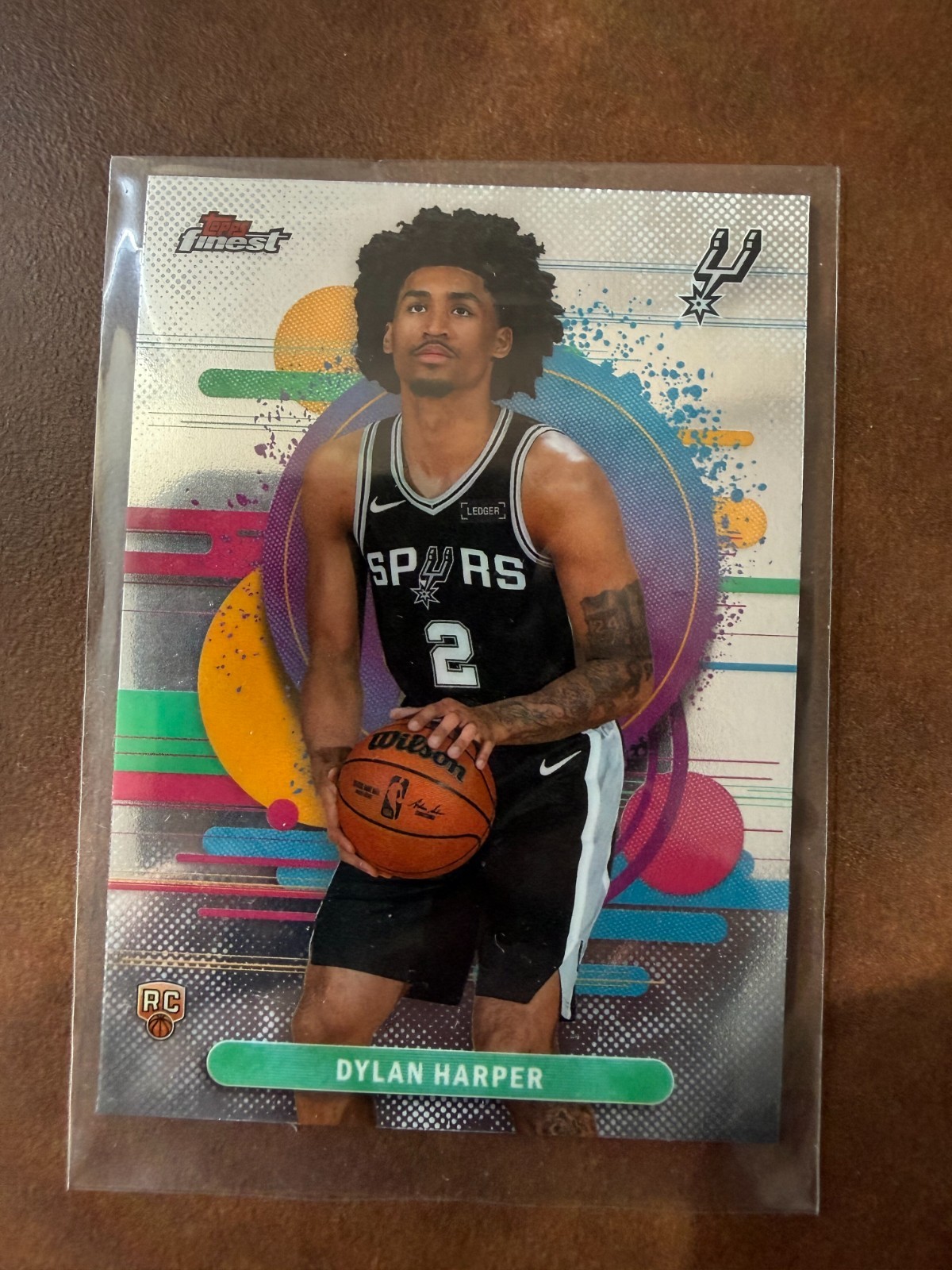 2025-26 Topps Finest Uncommon #102 Dylan Harper RC Rookie Spurs