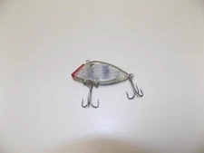 Vintage South Bend Optic Lipless Crankbait Fishing Lure Silver Prism Illusion