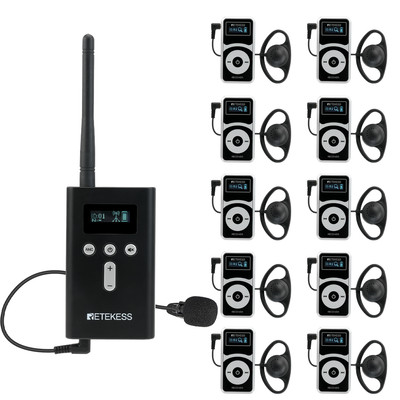 T130P-T131P Tour Guide System 10 Receivers Support Noise Reduction for Plant