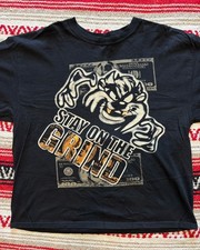VTG 90s Looney Tunes Taz Tasmanian Devil T Shirt Bling Gangster Y2K Sz L RARE