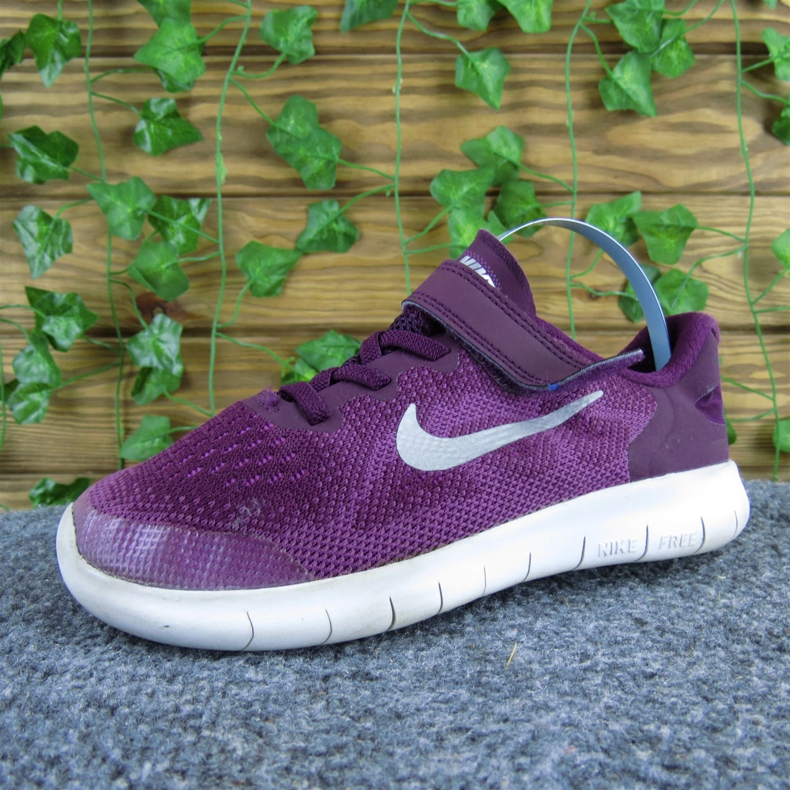 Nike Sneaker Free RN Ragazza Y 1 Medium Atletica Viola Sintetica Gancio e Loop