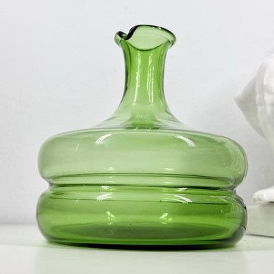 PEEDEE Empoli Glass DECANTER Italy VTG Hand Blown MCM 60s Eames Bitossi Era HTF