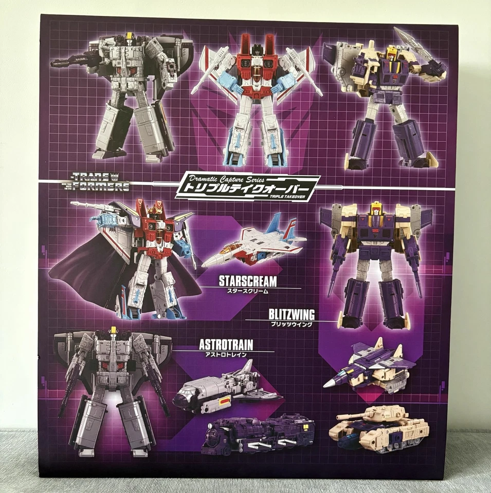 In Stock New Takara Tomy Transforms Dramatic Capture Series Triple Takeover Toys - Image 2 of 4