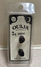OUIJA PLANCHETTE Plug Tunnel Messgeräte Ohrringe Körperschmuck Tarot - Acryl 2G