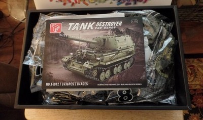 Block Zone Building toys 1/10th scale R/C Tank destroyer kit