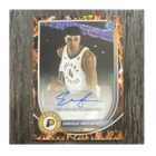 Topps 2025-26  Bowman Chrome Autographs Enrique Freeman BCA-EF Orange /3 Pacers