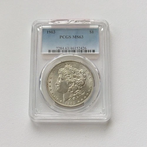 1903 Morgan Dollar PCGS MS63 Philadelphia Silver Coin $1 Business Strike