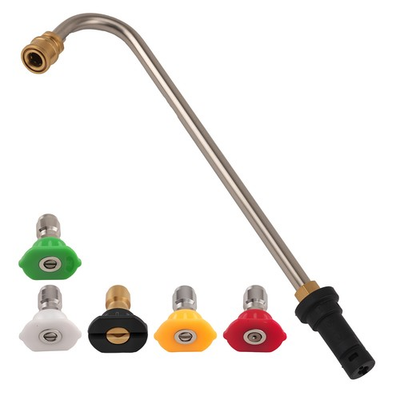 #ad Heavy Duty Pressure Washer Gutter Cleaner Wand Attachment with 5 Nozzles K2 K7 $19.58