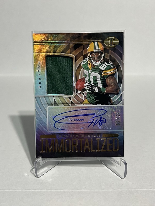 Donald Driver 2020 Panini Illusions Immortalized Patch Auto /50