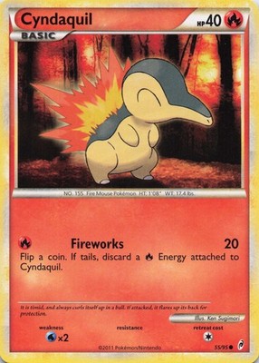 Cyndaquil Common Normal Call of Legends 55/95 LP