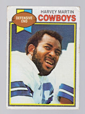 1979 Harvey Martin Topps #510 Cream Colored Back Dallas Cowboys Defensive End