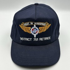 IAM District 751 Retiree Hat Navy Blue Unionwear Snapback Made In USA