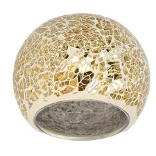 _Glass Votive Candle Holders European Style Gold Mosaic Candle Holder For Home