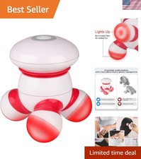Handheld Massager Mini Portable Vibrating Body Massager with LED Light for Ha...