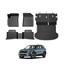 Floor Mats for Kia Seltos 2024-2026, All Weather Floor Mats Trunk Cargo Liner...
