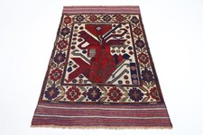Tappeto Sumak Kilim 4x6 piedi area tappeto afgano annodato a mano tappeto...