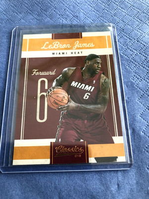 LeBRON JAMES NBA CARD PANINI CLASSICS 2010-11 # 95 - Miami Heat