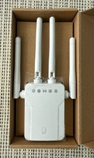 NEW 300Mbps White Wireless Repeater Transmitter WiFi Extender 4 Antenna