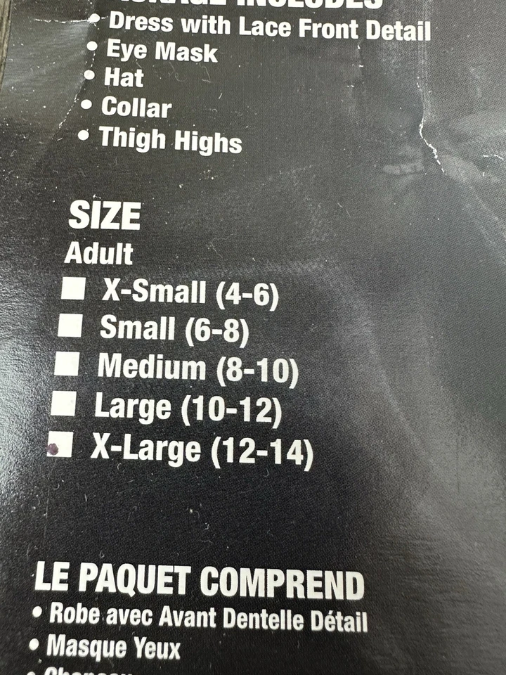 Naughty Jester Halloween Costume Adult Size X-Large 12-14 California Costumes - Image 3 of 4