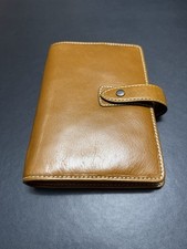 Filofax Malden Personal Organiser Antique Leather Ochre Brown With Inserts