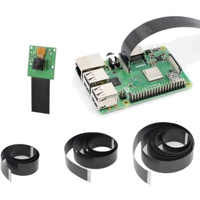 Raspberry Pi Kamera-Kabel 15-Pin, Flexkabel, 50/100/200cm, kompatibel mit 4B,...