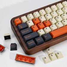 Carbon 174 Keys PBT Double Shot Keycap Set,Orange Retro Custom Key Cap Keycaps 6