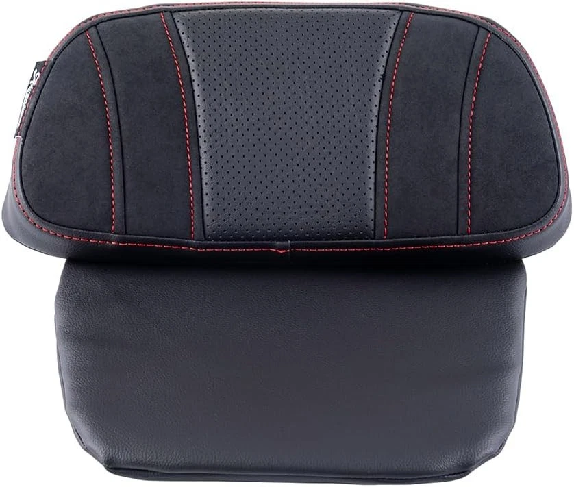 Almohadilla de respaldo pequeña para excavadoras SIK de costura roja para 14+ Harley Touring Foto 2 de 4