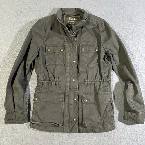 J. Crew Jacke Damen olivgrün Barn Chore Relaxed Boyfriend Feldjacke M