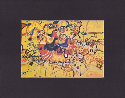 8X10'' Matted Print Art Painting Picture: John Olsen, Joie de Vivre, 1965