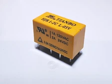 2PCS HJR1-2C L-05V TIANBO PCB Power Relay 5VDC DPDT 1A 120VAC 2A 24VDC 8-Pin
