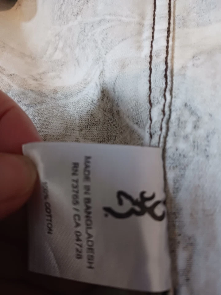 Мужская коричневая охотничья рубашка средний размер - Изображение 3 из 4