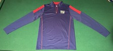 New York Giants 1/4 Zip Pullover NFL Jacket Youth Size XL Team Apparel Quick Dry