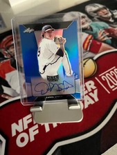 Daniel Lynch 2018 Leaf Metal Draft Baseball Blue Autograph BA-DL1 /35