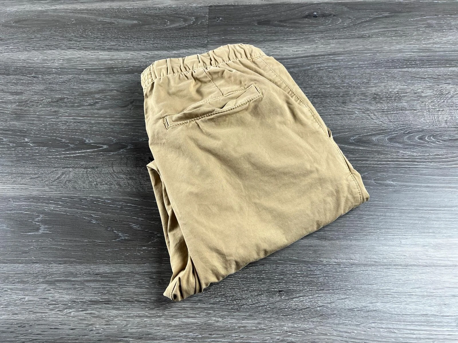 AMERICAN EAGLE Next Level Flex Stretch Tie Waist Beige Jogger Pants Men’s XS