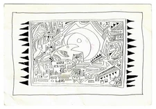 "Flowers, triangles and other such animals"  by moki ~ Forbes Library Postcard