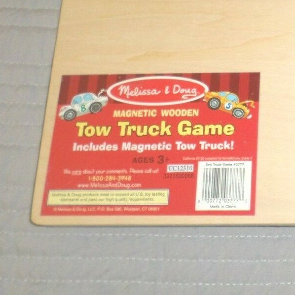melissa and doug tow truck magnetic puzzle