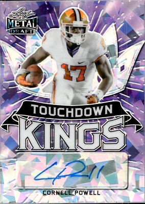 Cornell Powell - Auto - 2021 Leaf Metal Draft - Numbered /20 - Rookie