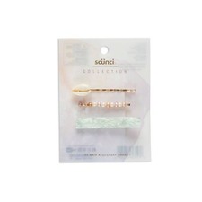 Scunci Collection Multi Hair Clips - Mint - 3-Pieces