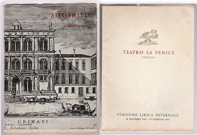 TEATRO LA FENICE VENEZIA SIEGFRIED LYRISCHE WINTERSAISON 1963-1964-L5036