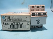 NEW ALLEN-BRADLEY 1492-CB3G060 SER.B 3 POLE 6A/AMP CIRCUIT BREAKER