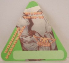 AEROSMITH - VINTAGE ORIGINAL CLOTH TOUR CONCERT BACKSTAGE PASS