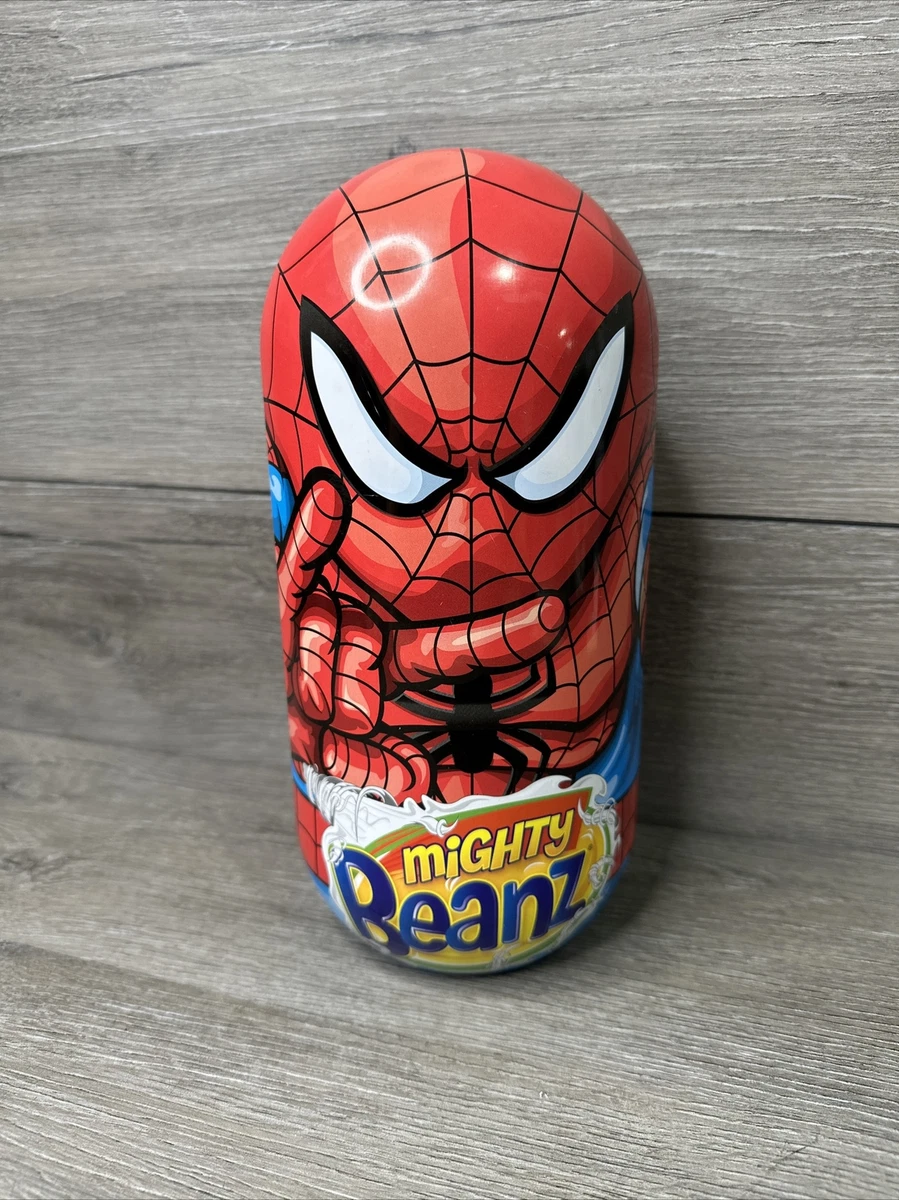Mighty Beanz Spiderman Case With 47 Mighty Beanz Mix Lot