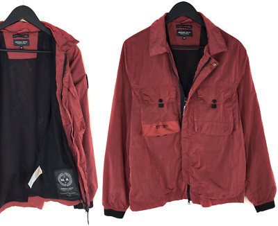 Men's Marshall Artist Overshirt Cherry Red Jacket Sport Coat Size M