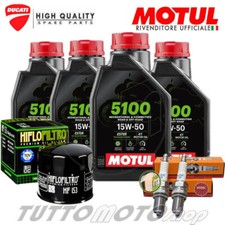 Tagliando DUCATI Scrambler 800 Desert Sled 2017 2018 / Motul 5100 Filtro Candele