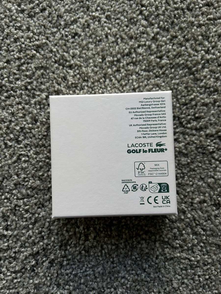 Golf Le Fleur Lacoste Pearl Gold Alligator Logo Necklace